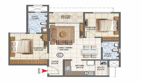 Sattva Terranova Floor Plans – 1, 2, 3 & 4 BHK